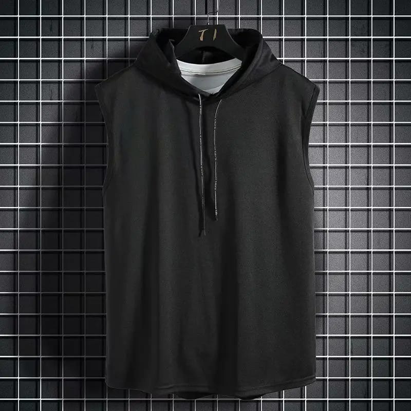 Musculosa de Gimnasio para Hombre con Capucha, Sin Mangas, Ideal para Fitness, Culturismo y Verano. Estilo Urbano.